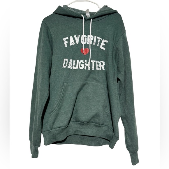 Bella Canvas Tops - Bella Canvas Favorite Daughter Graphic Hoodie Sweatshirt Women Size M Lounge